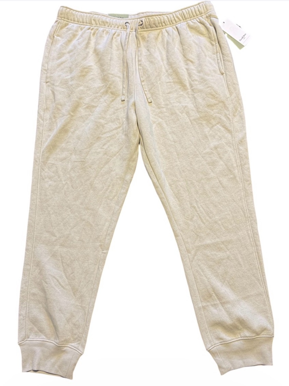 Goodfellow & Co Men’s XL Every Wear Knit Jogger Pants Cream Beige NWT